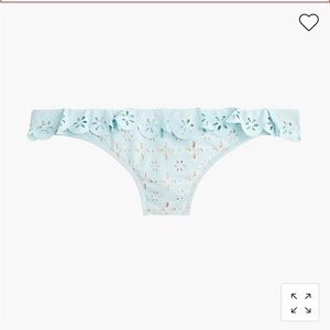 J Crew Light Blue Bikini Botton with details in Size M